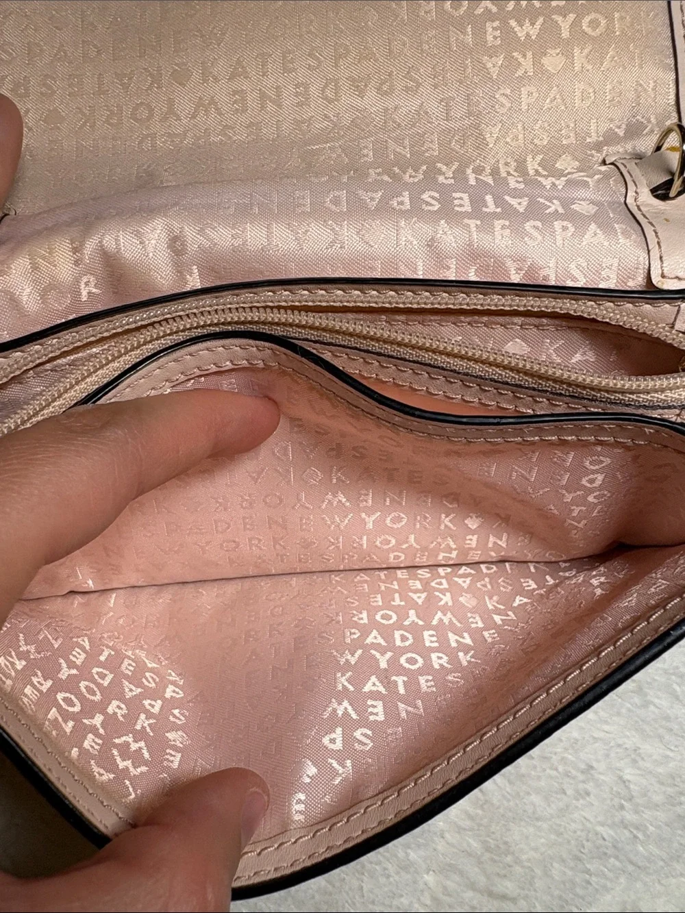 Kate Spade Pink Leather Flap Wallet